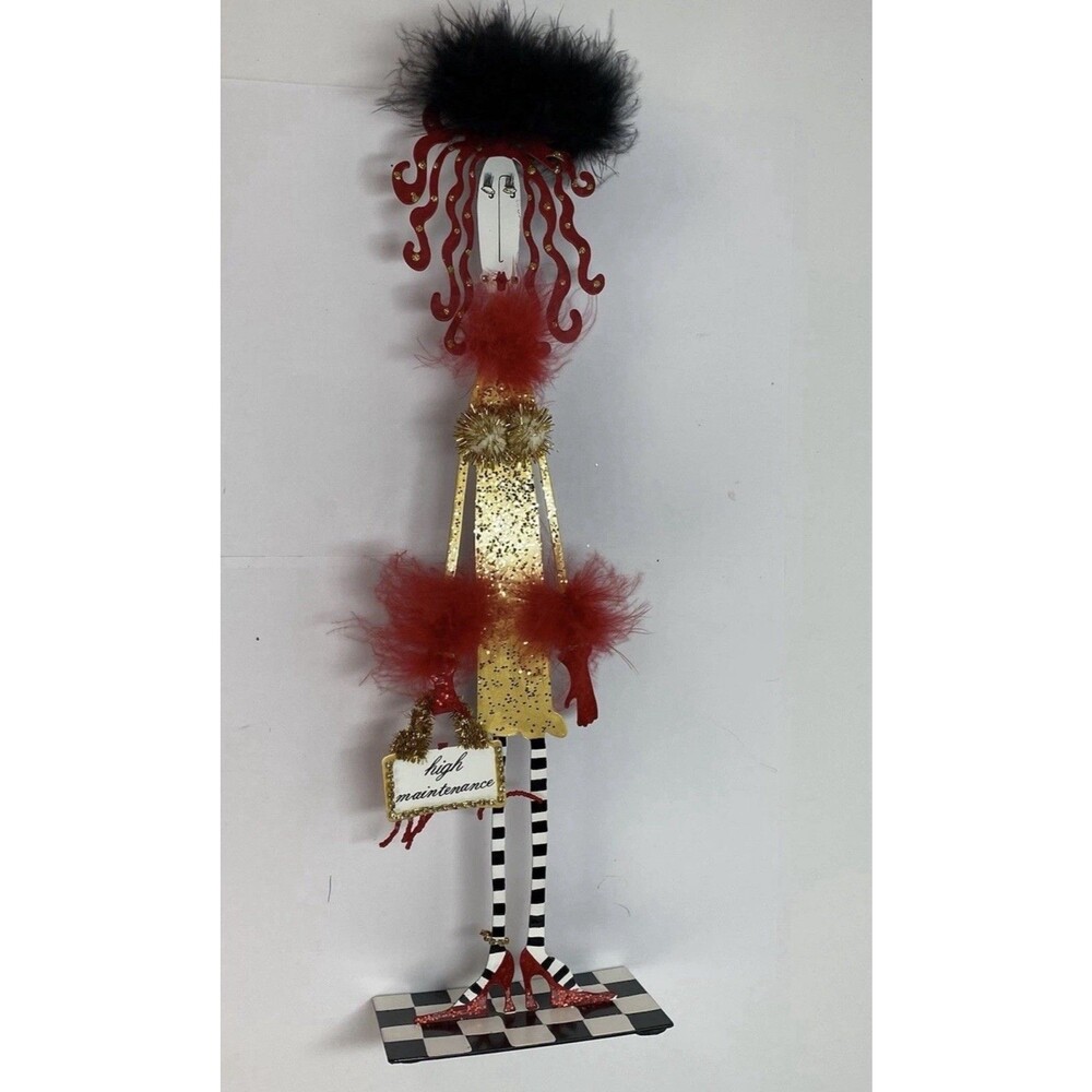 “HIGH MAINTENANCE “ Metal Lady Figure By Joey For Silverti.